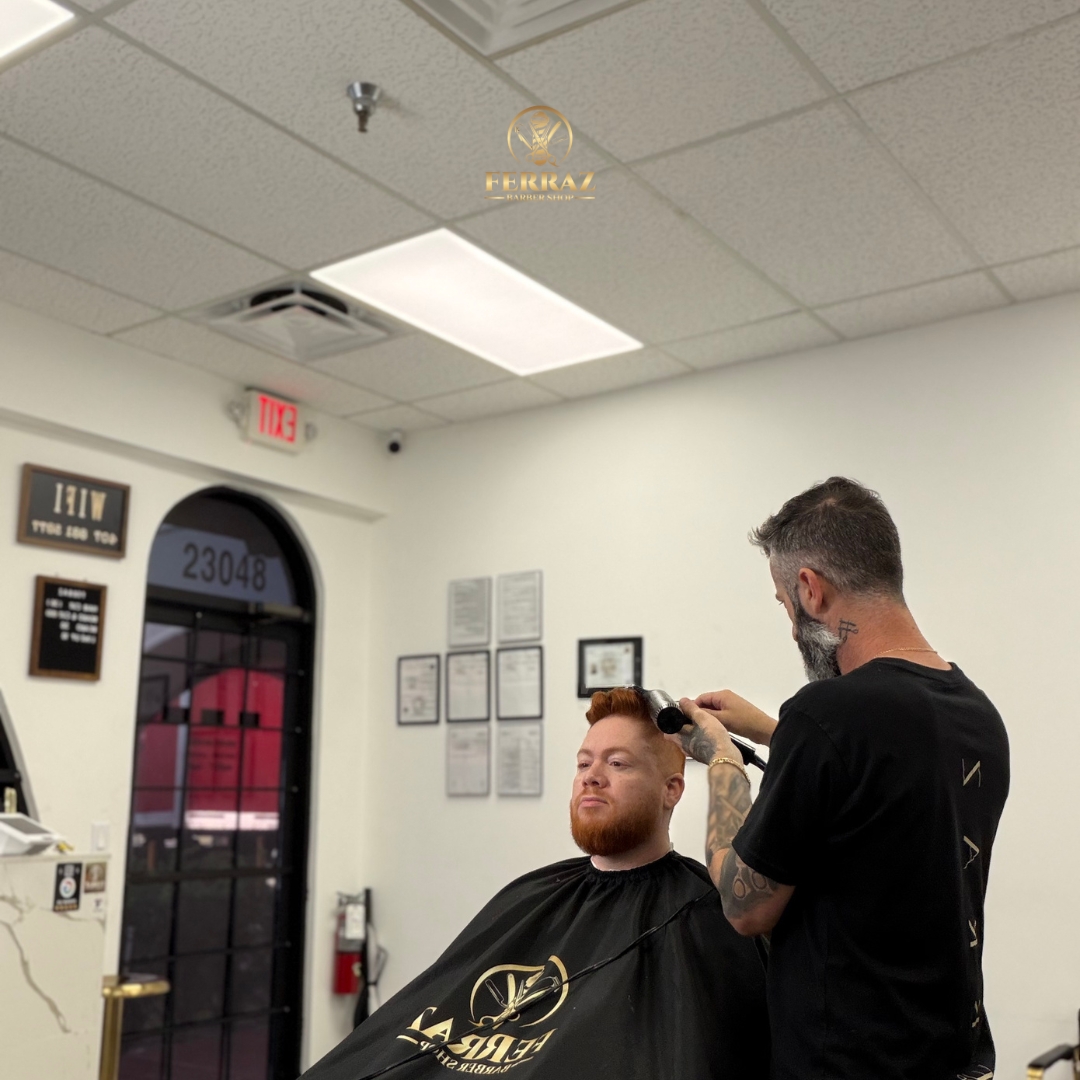 Detailing the fade at the door
